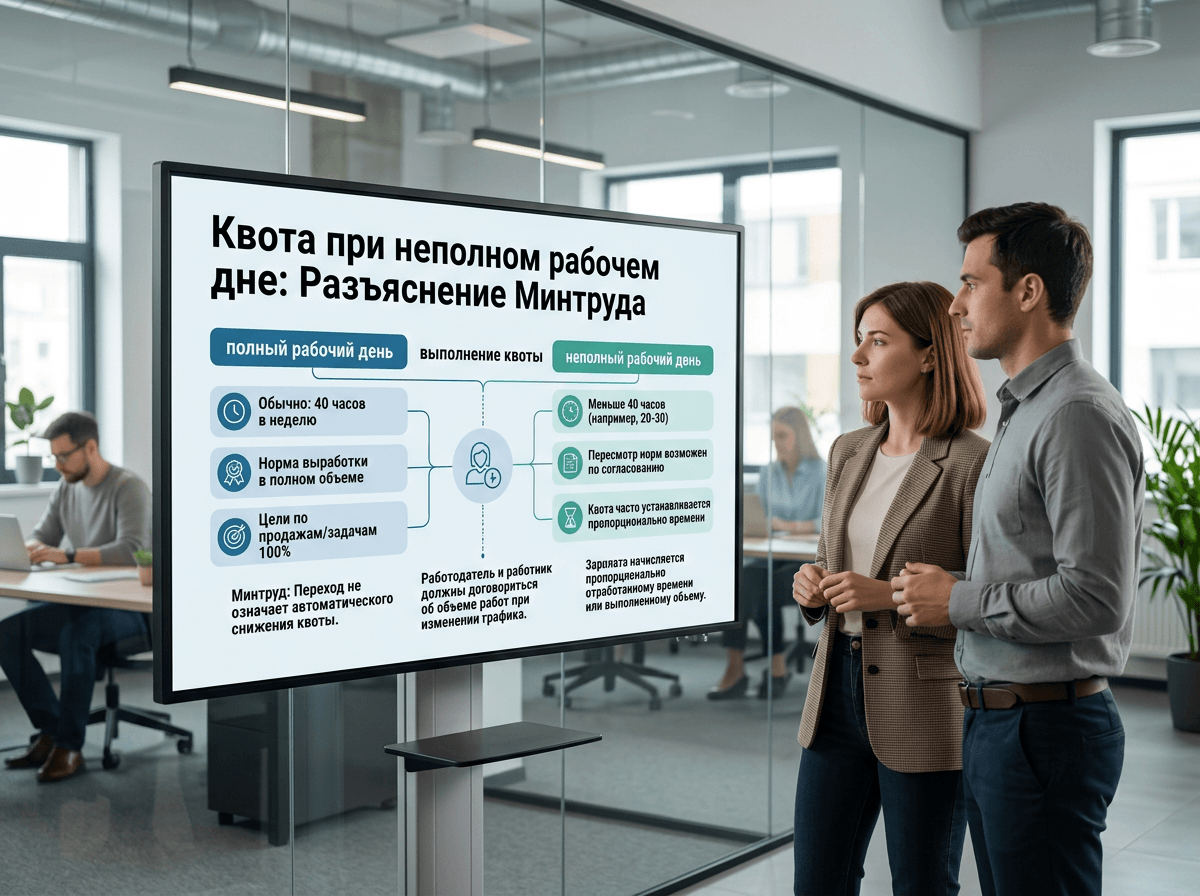 Квота инвалида при неполном рабочем дне